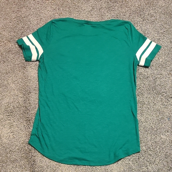 PINK Victoria's Secret Green Holiday Tee - Picture 5 of 6